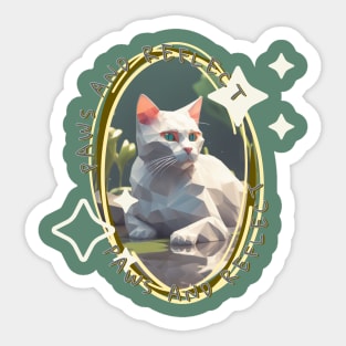 Paws and Reflect Sticker